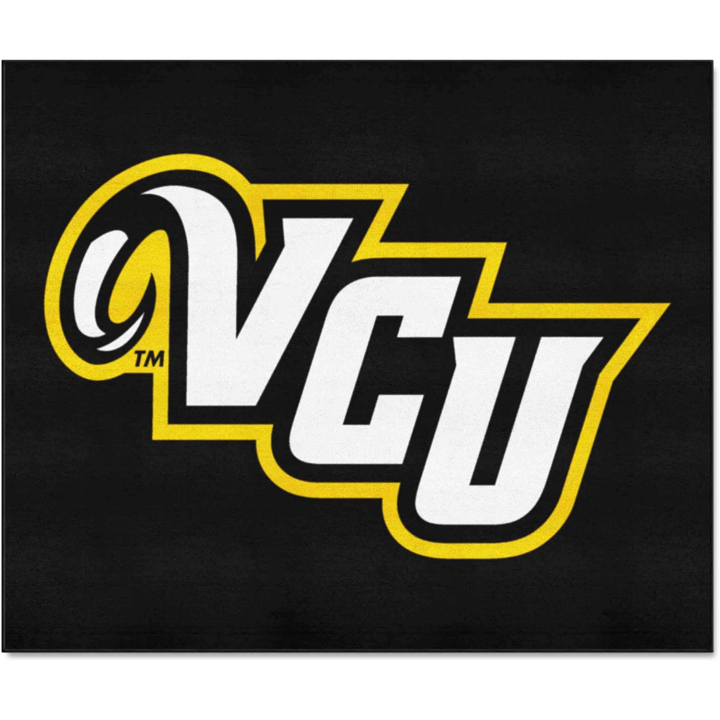 FANMATS 1820 VCU Rams Tailgater Rug - 5ft. x 6ft. Sports Fan Area Rug, Home Decor Rug and Tailgating Mat