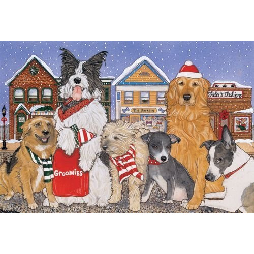 Pipsqueak Productions C960 Mix Dog Holiday Boxed Cards