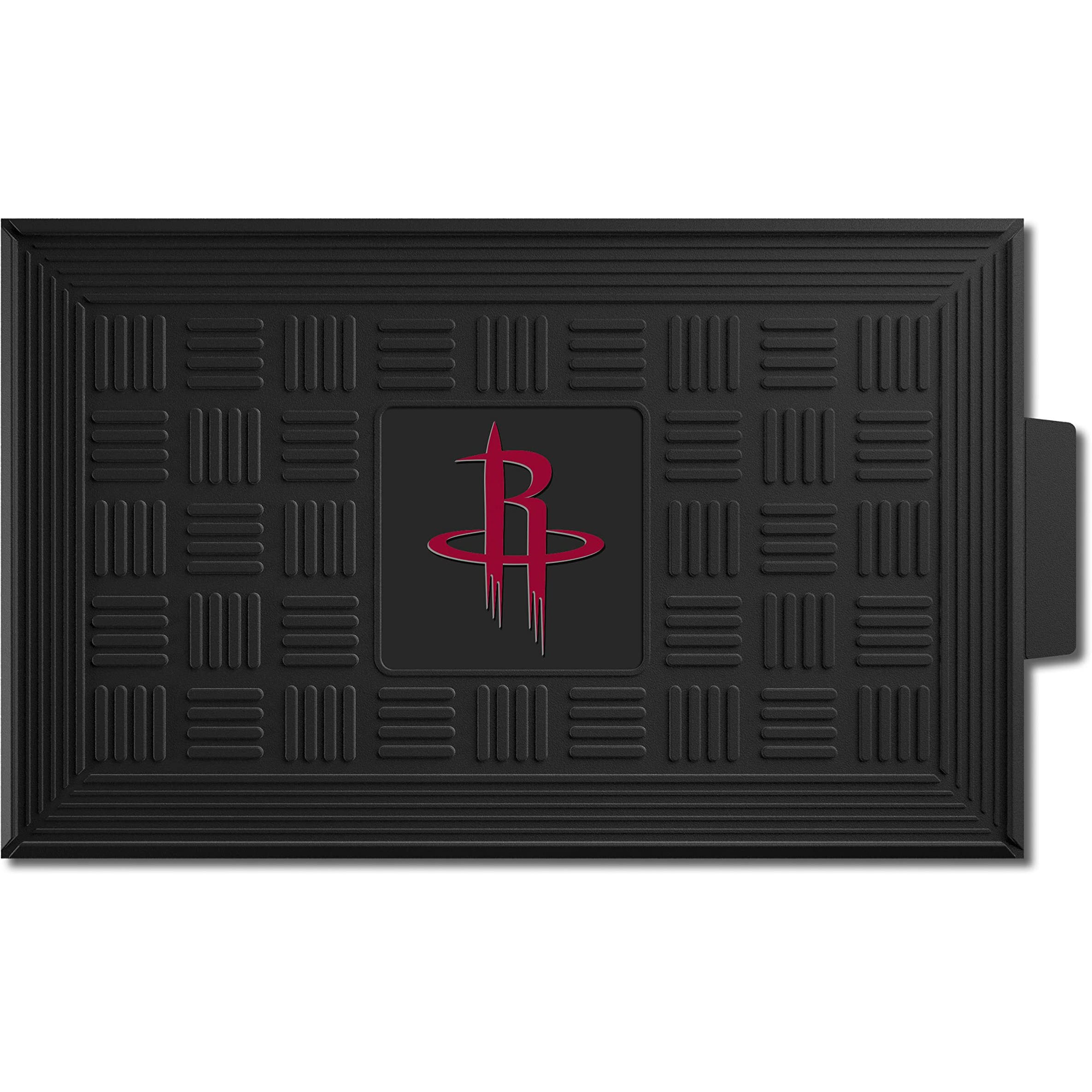 FANMATS 11410 Houston Rockets Heavy Duty Vinyl Medallion Outdoor Door Mat - 19.5in. x 31in.