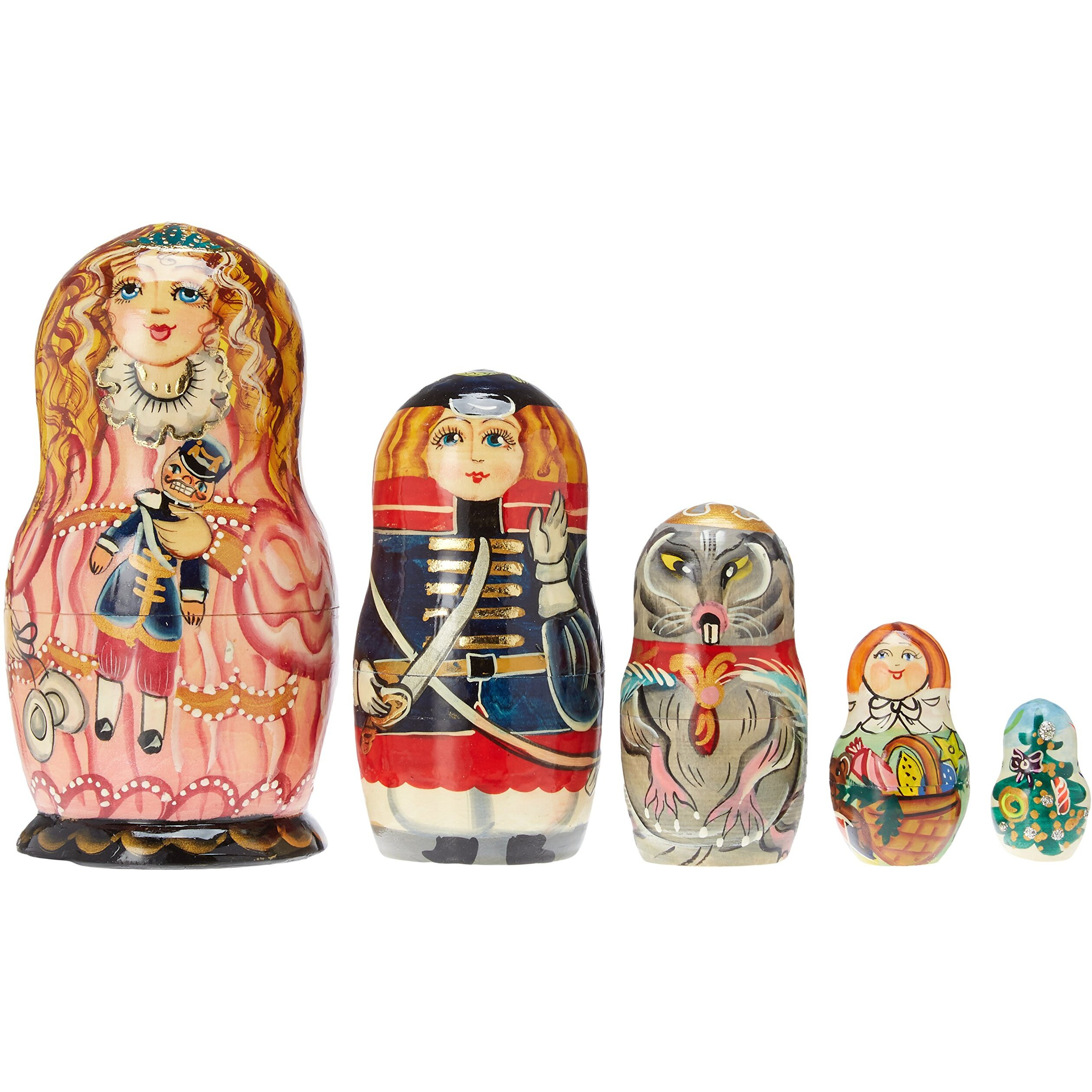 5 Piece Clara Nutcracker Matreshka Nesting Doll Set - 1301152 by G.DeBrekht