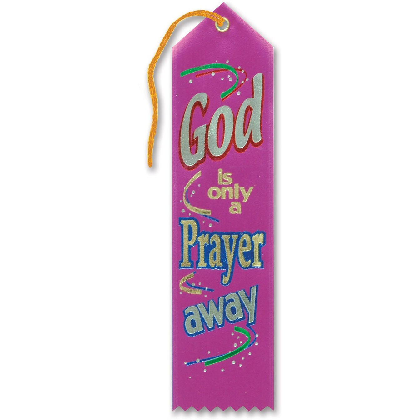 Beistle DDI 1908579 God is Only A Prayer Away Ribbon Case of 36