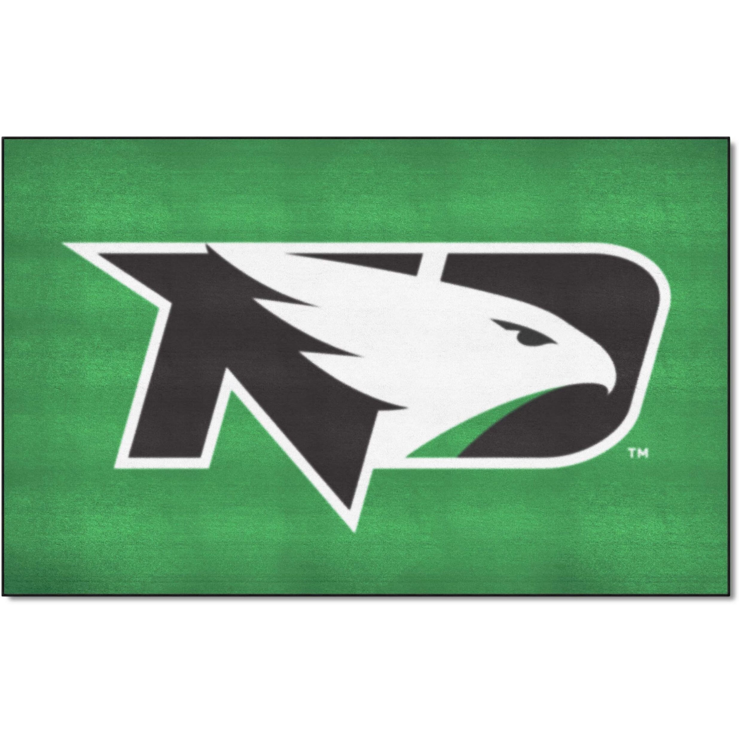 FANMATS 1220 North Dakota Fighting Hawks Ulti-Mat Rug - 5ft. x 8ft. | Sports Fan Area Rug, Home Decor Rug and Tailgating Mat