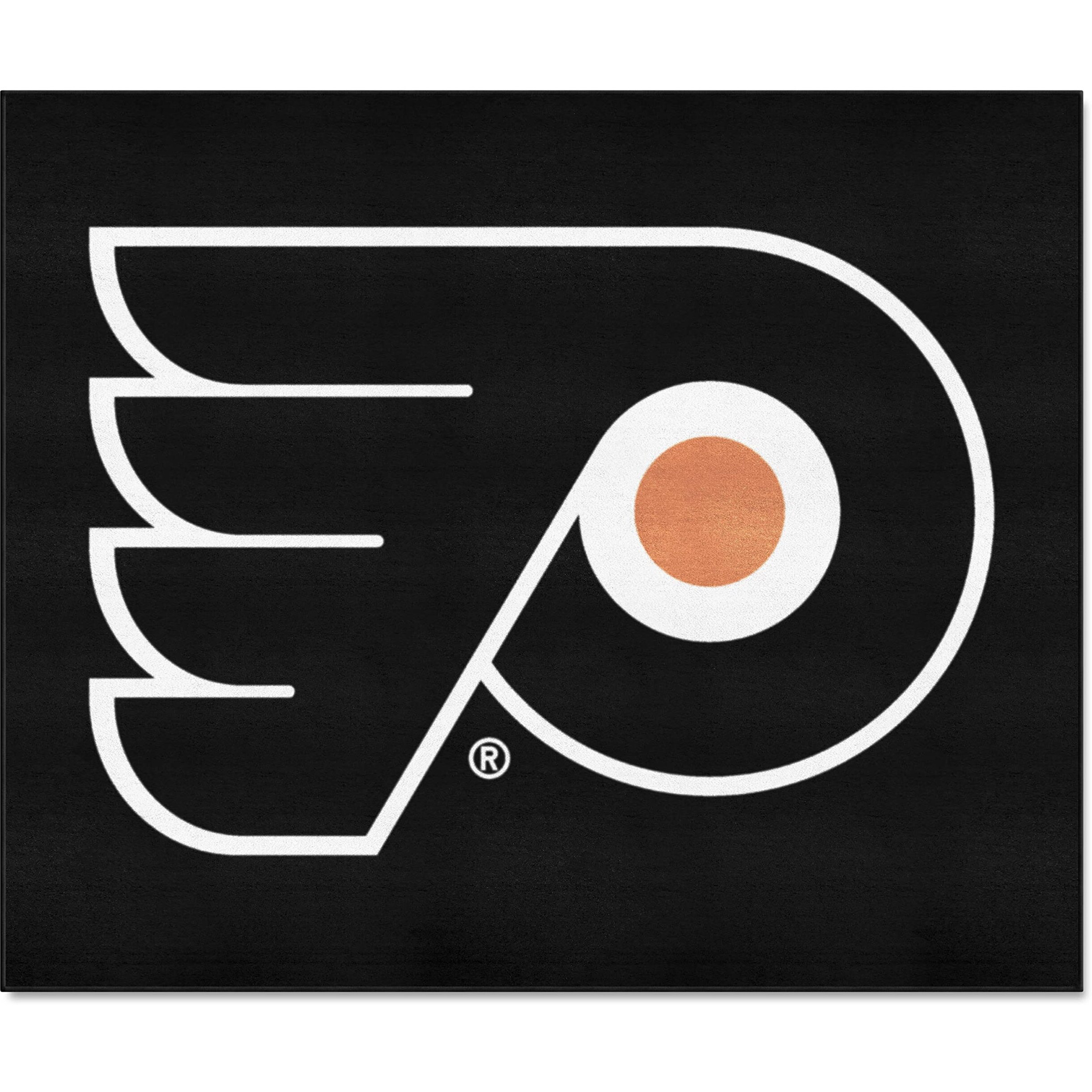 FANMATS 10482 Philadelphia Flyers Tailgater Rug - 5ft. x 6ft. Sports Fan Area Rug, Home Decor Rug and Tailgating Mat