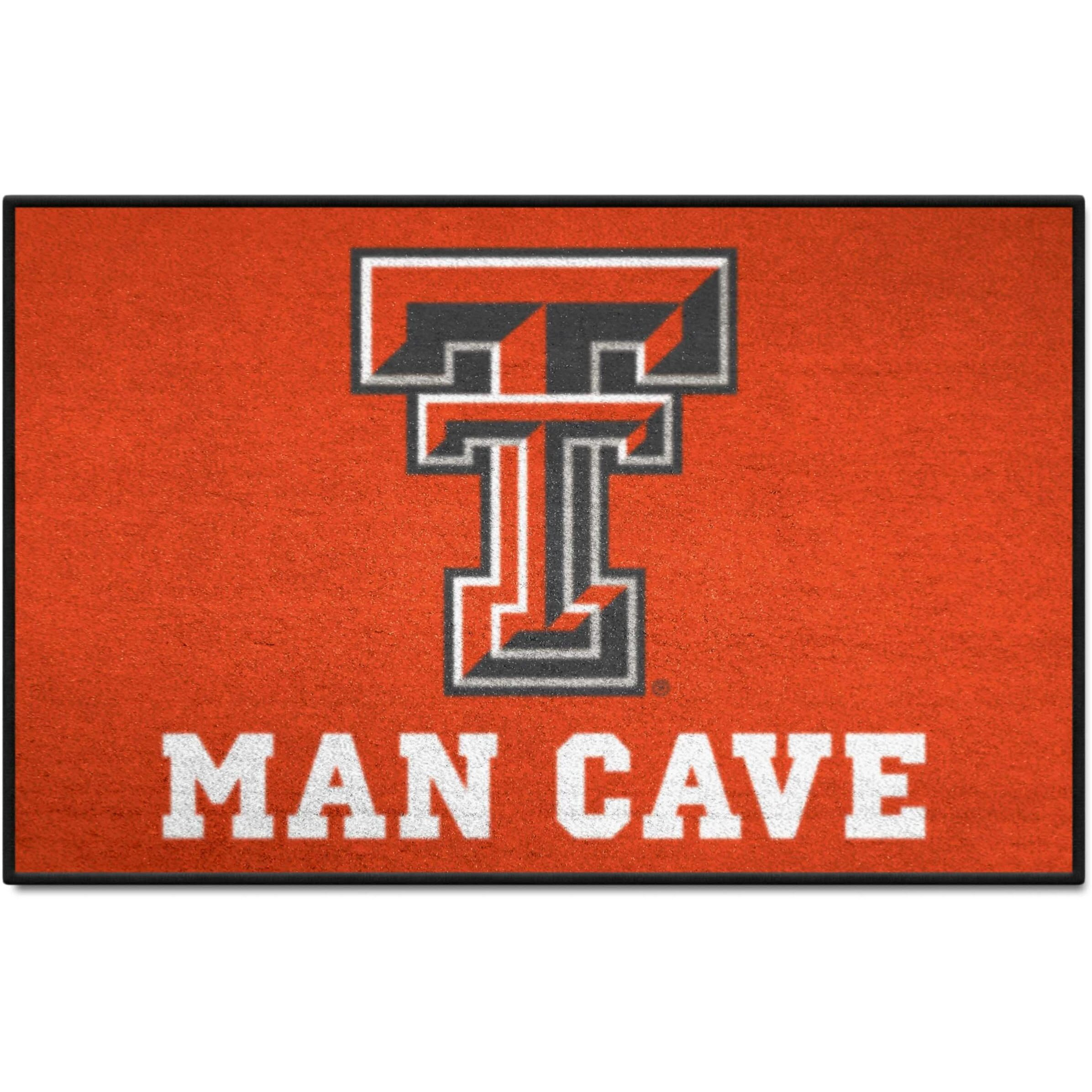 FANMATS 14612 Texas Tech University Nylon Universal Man Cave Starter Rug, 19&quotx30"