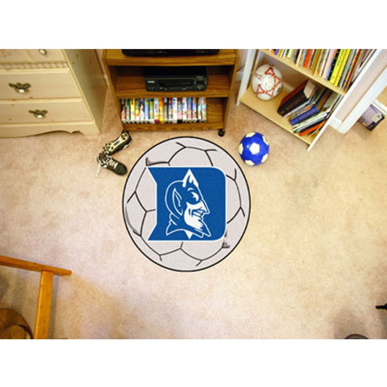 Fanmats Duke Blue Devils Soccer Ball-Shaped Mats