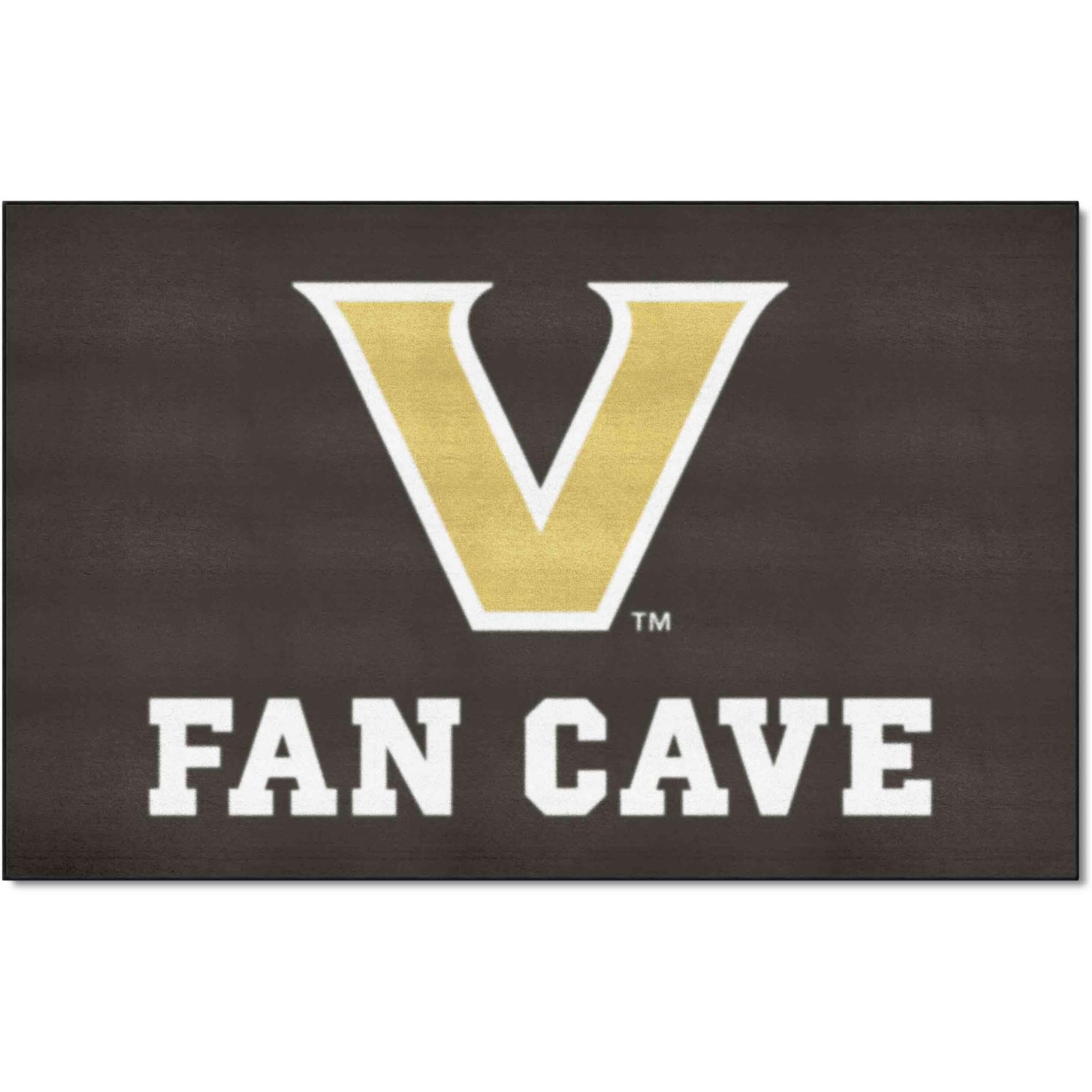 FANMATS 17347 Vanderbilt Commodores Man Cave Tailgater Rug - 5ft. x 6ft. Sports Fan Area Rug, Home Decor Rug and Tailgating Mat