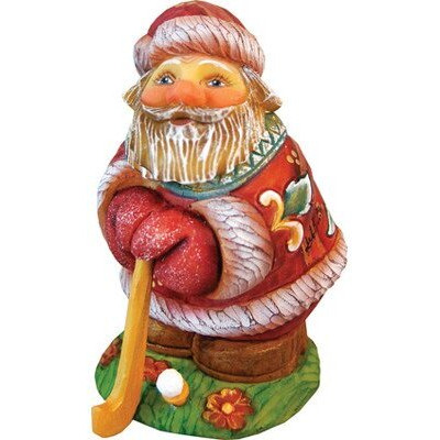 G. Debrekht Mini Golfer Santa on Base, 4"