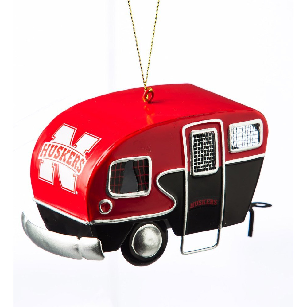 Evergreen NCAA Nebraska Cornhuskers Ornament Camper Design, Team Color, One Size