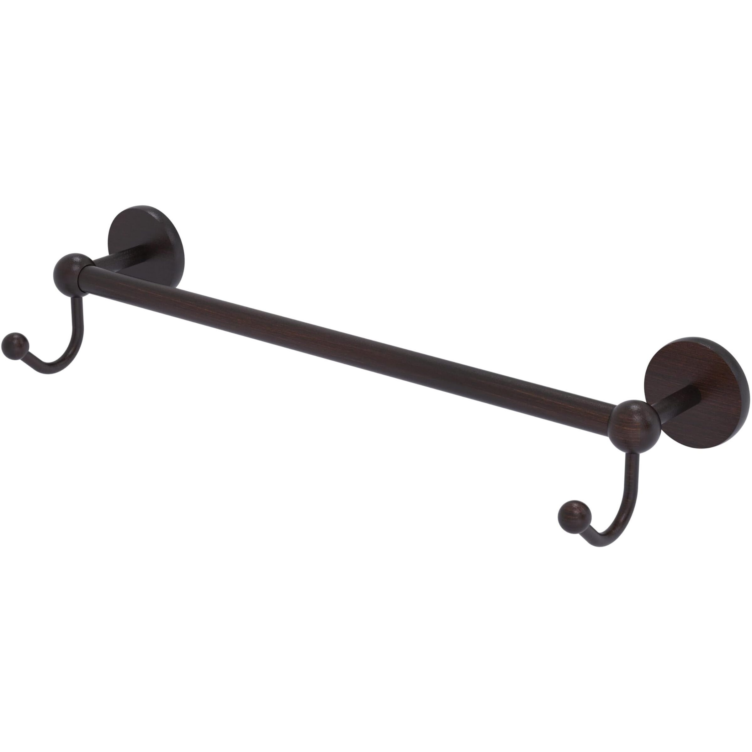 Allied Brass P1000-41-24-HK Prestige Skyline Collection 24 Inch Integrated Hooks Towel Bar, 24", Venetian Bronze