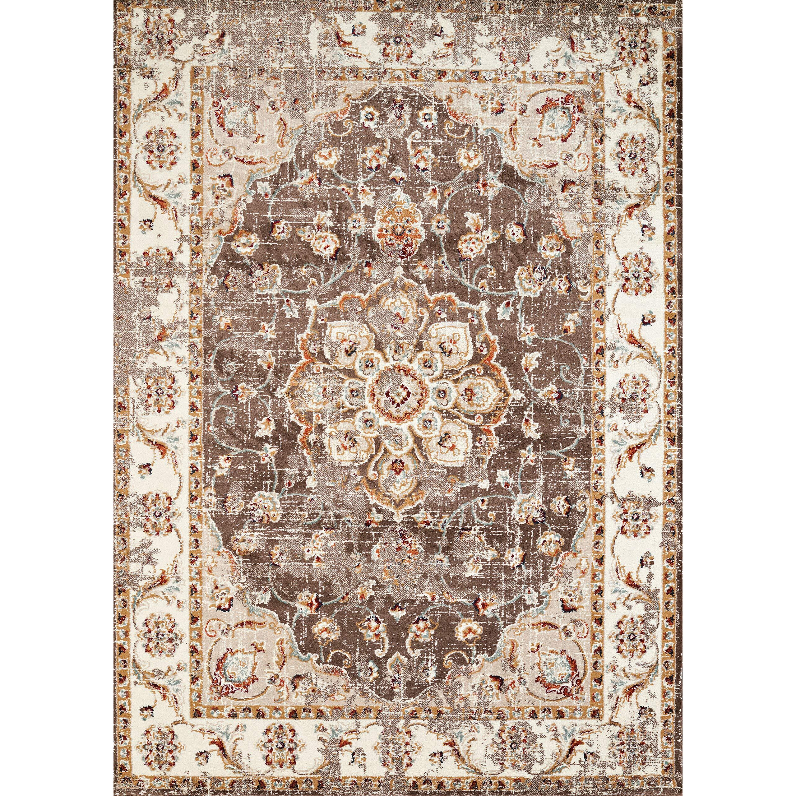 United Weavers of America Bridges Indoor Rug, 7'10" x 10'6", Taupe