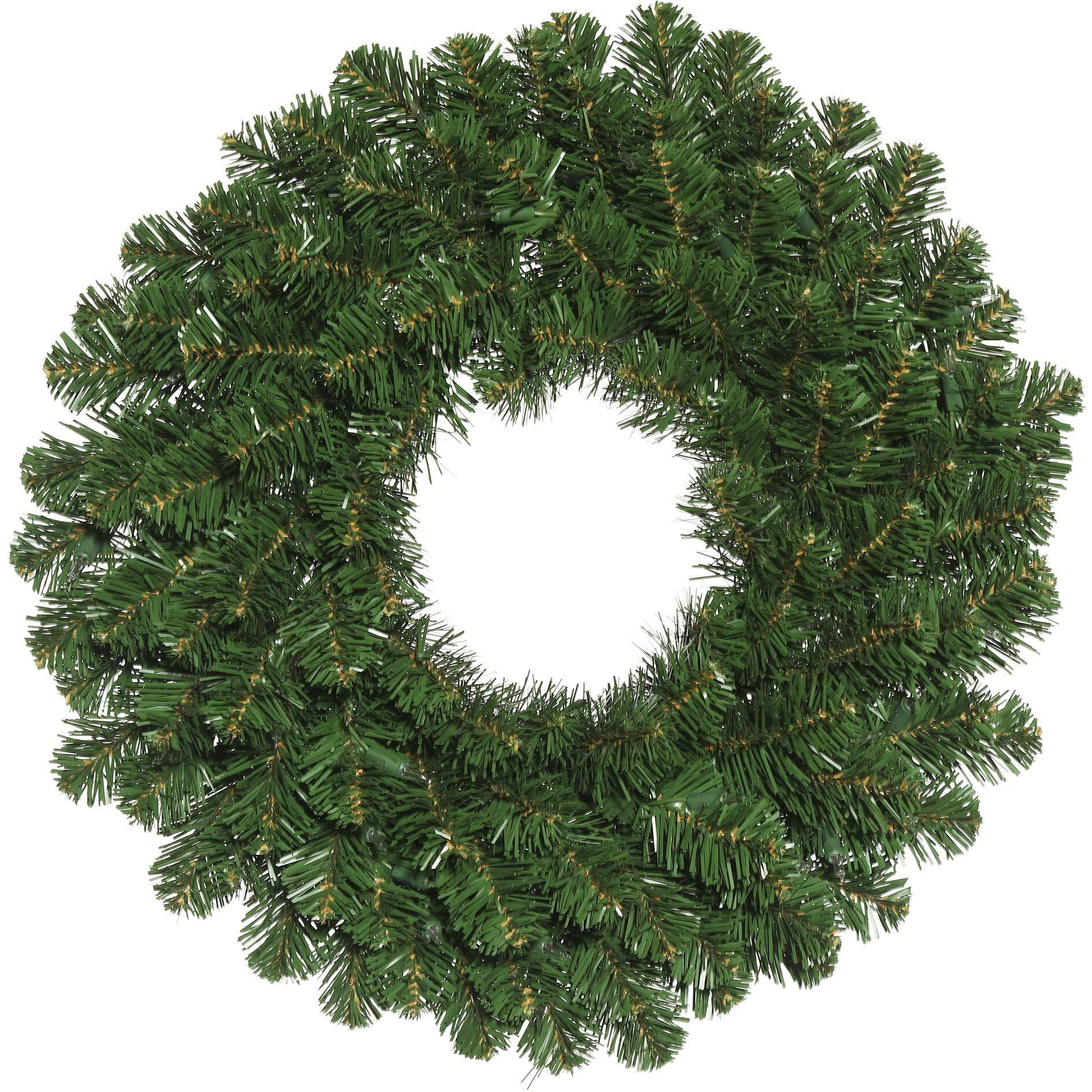 Vickerman 60" Oregon Fir Artificial Christmas Wreath, Unlit - Faux Holiday Wreath - Indoor Seasonal Home Wall Decor