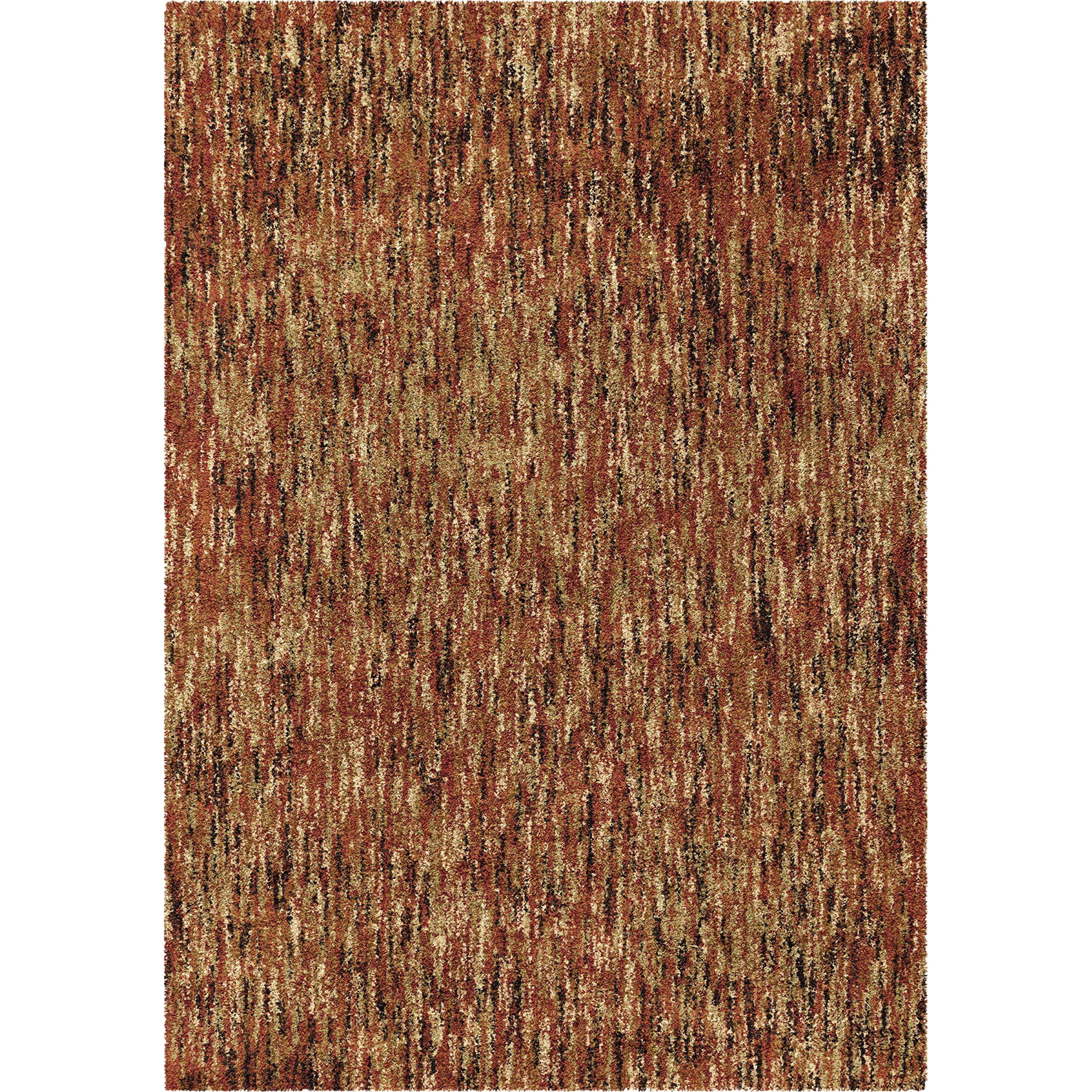 Orian Rugs Next Generation Multi-Solid Rouge Area Rug, 5'3" x 7'6", Red