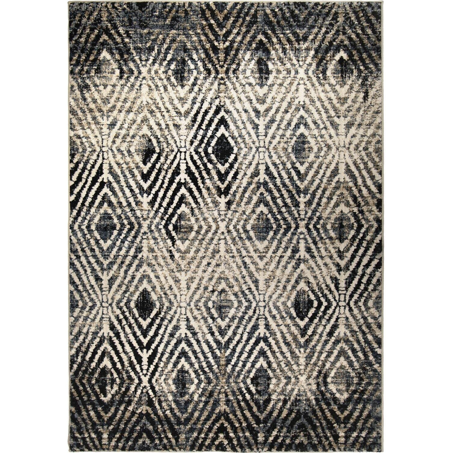 Orian Rugs Tribal Throne Off White 5'1&quotx7'6"