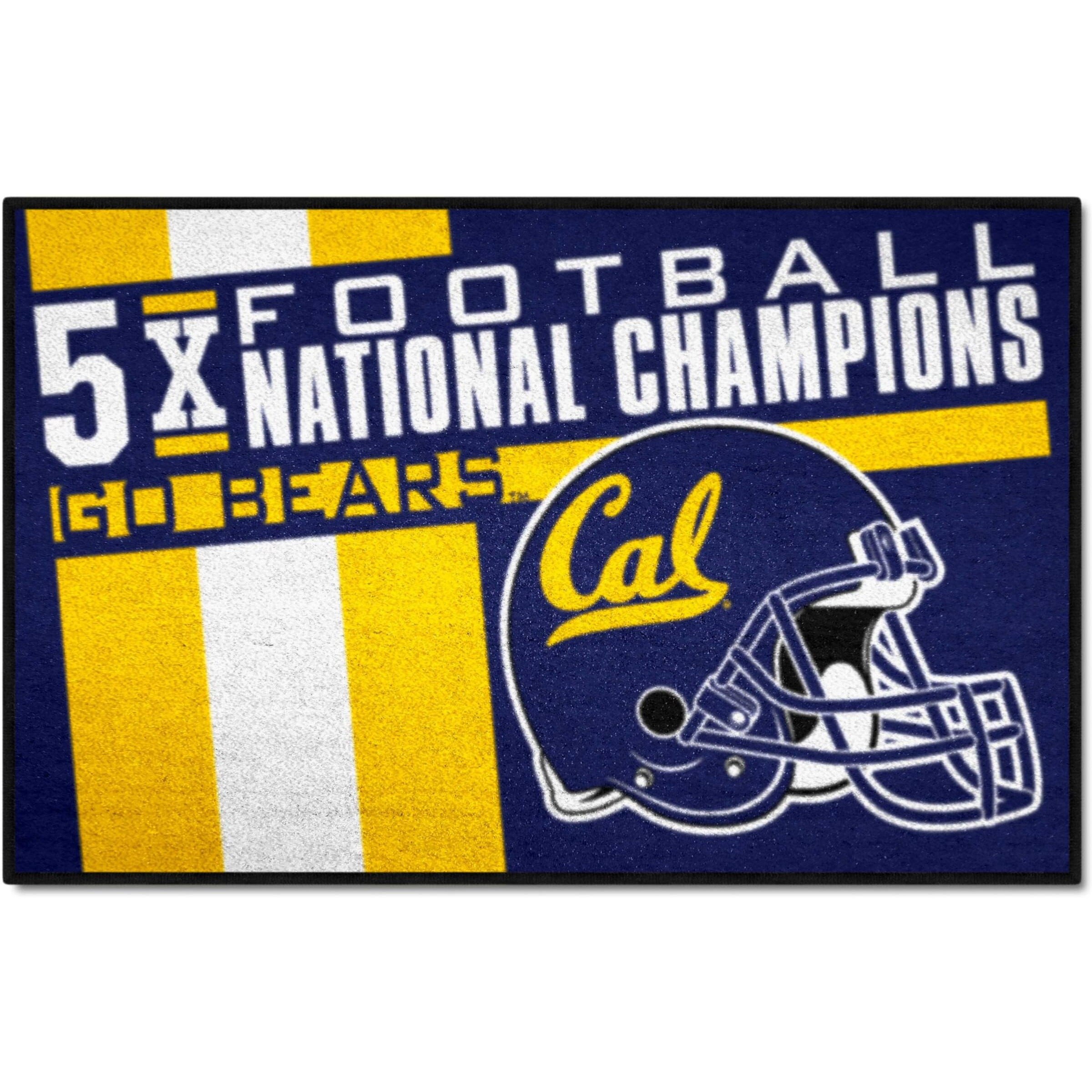 FANMATS 25953 NCAA - Cal Golden Bears Dynasty Starter Mat Accent Rug - 19in. x 30in. | Sports Fan Home Decor Rug and Tailgating Mat