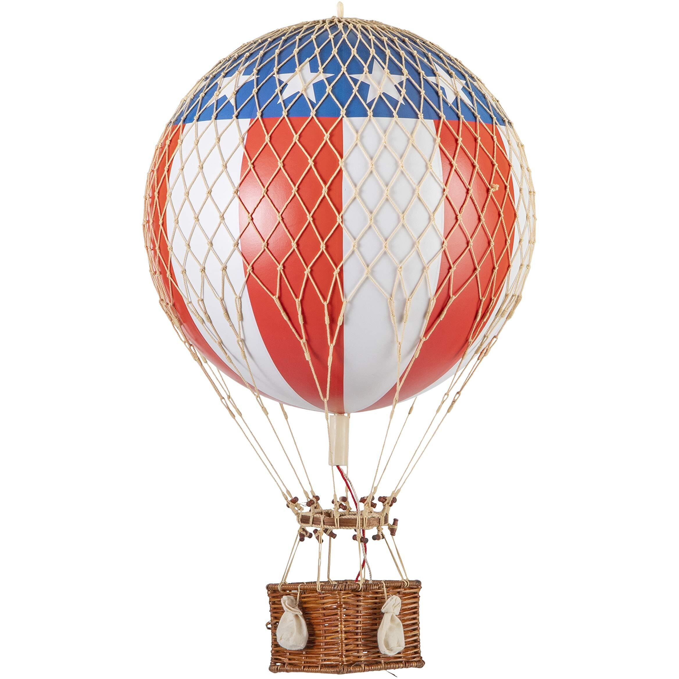 Authentic Models, Royal Aero Air Balloon, Hanging Home Decor - 22 Inch Height, Historic Hot Air Balloon Model for Home Decor, Detailed Vintage Decorations to Hang from Ceiling - USA