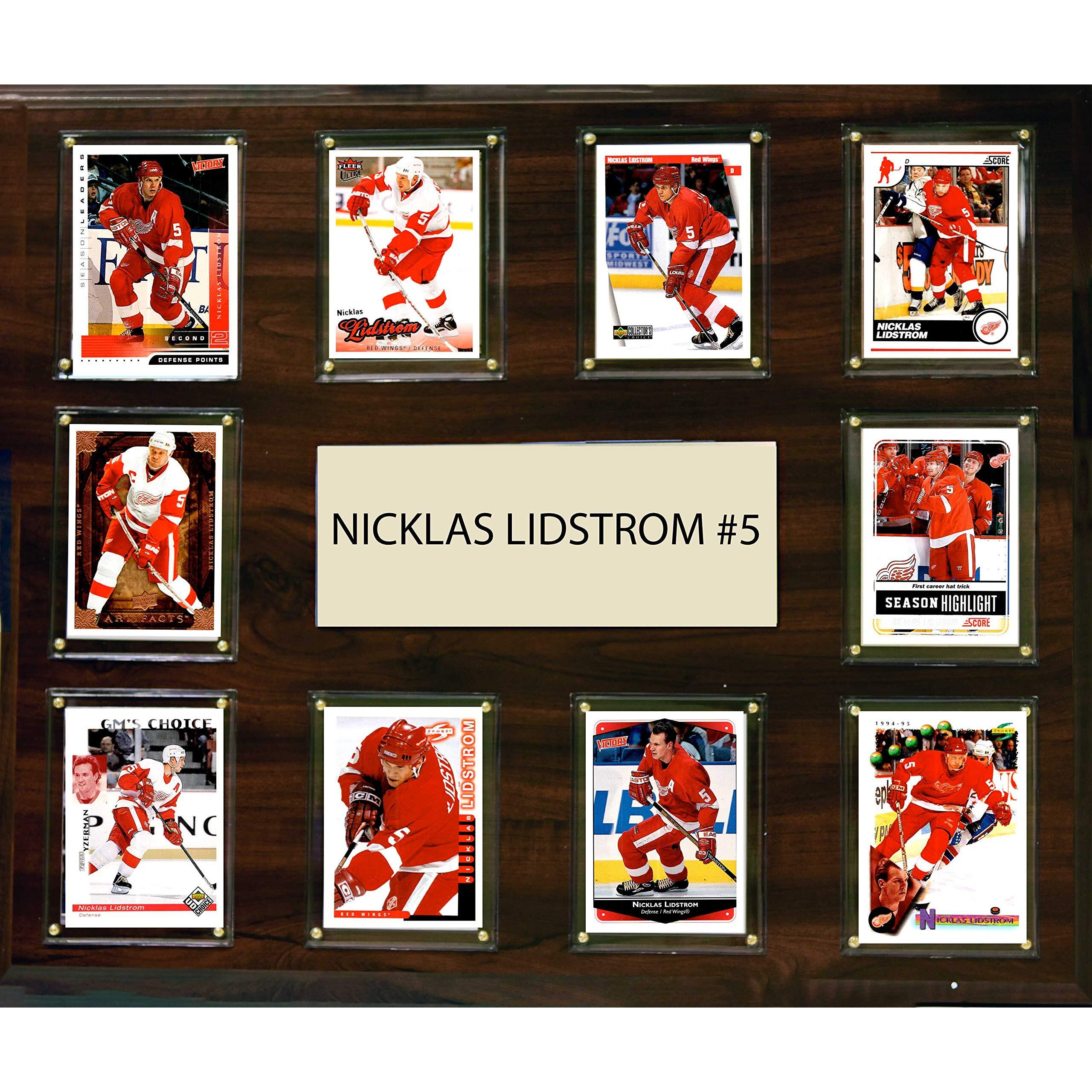 C & I Collectibles NHL 15&quotx18" Nicklas Lidstrom Detroit Red Wings Player Plaque