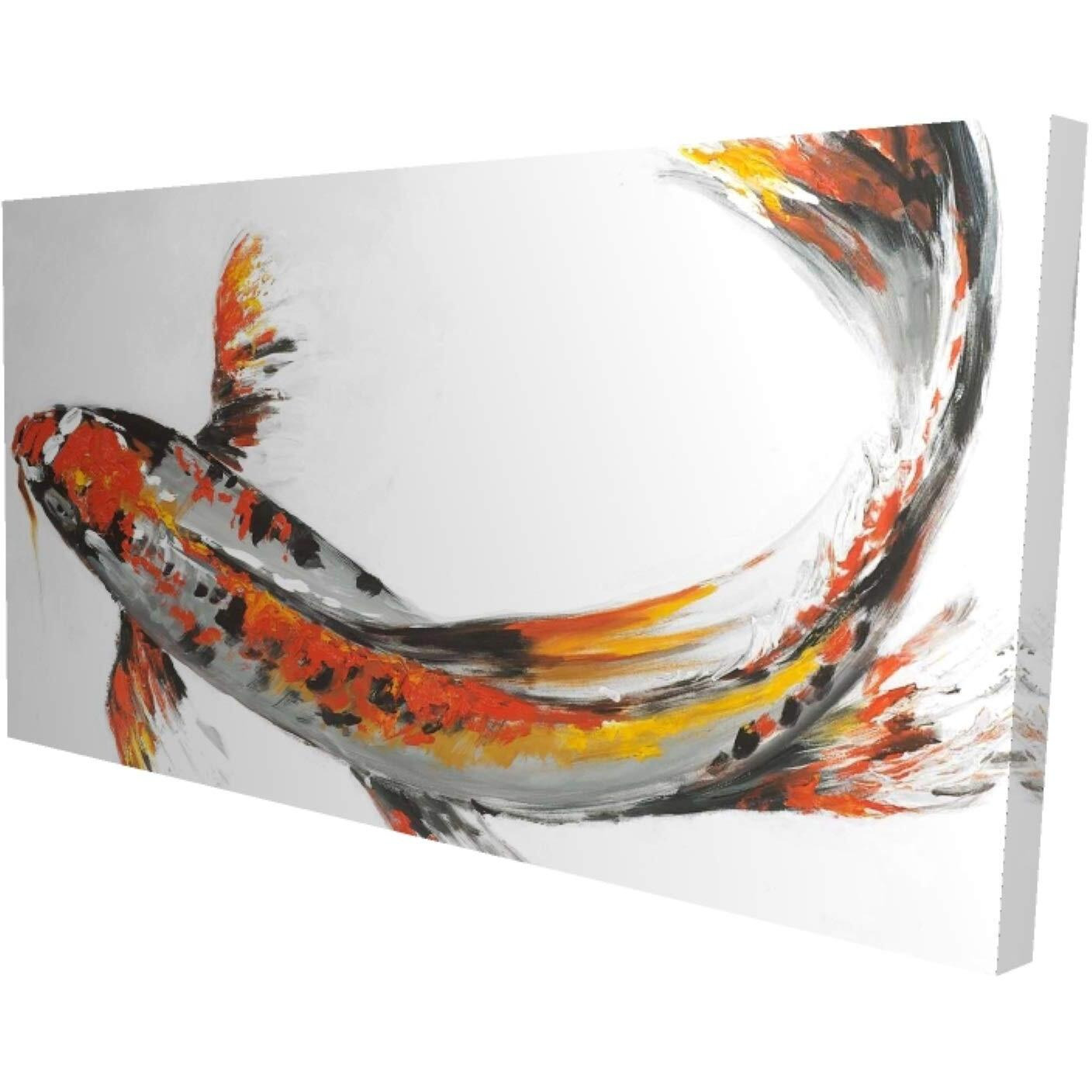 Begin Butterfly Koi Fish - Print on Canvas Edition