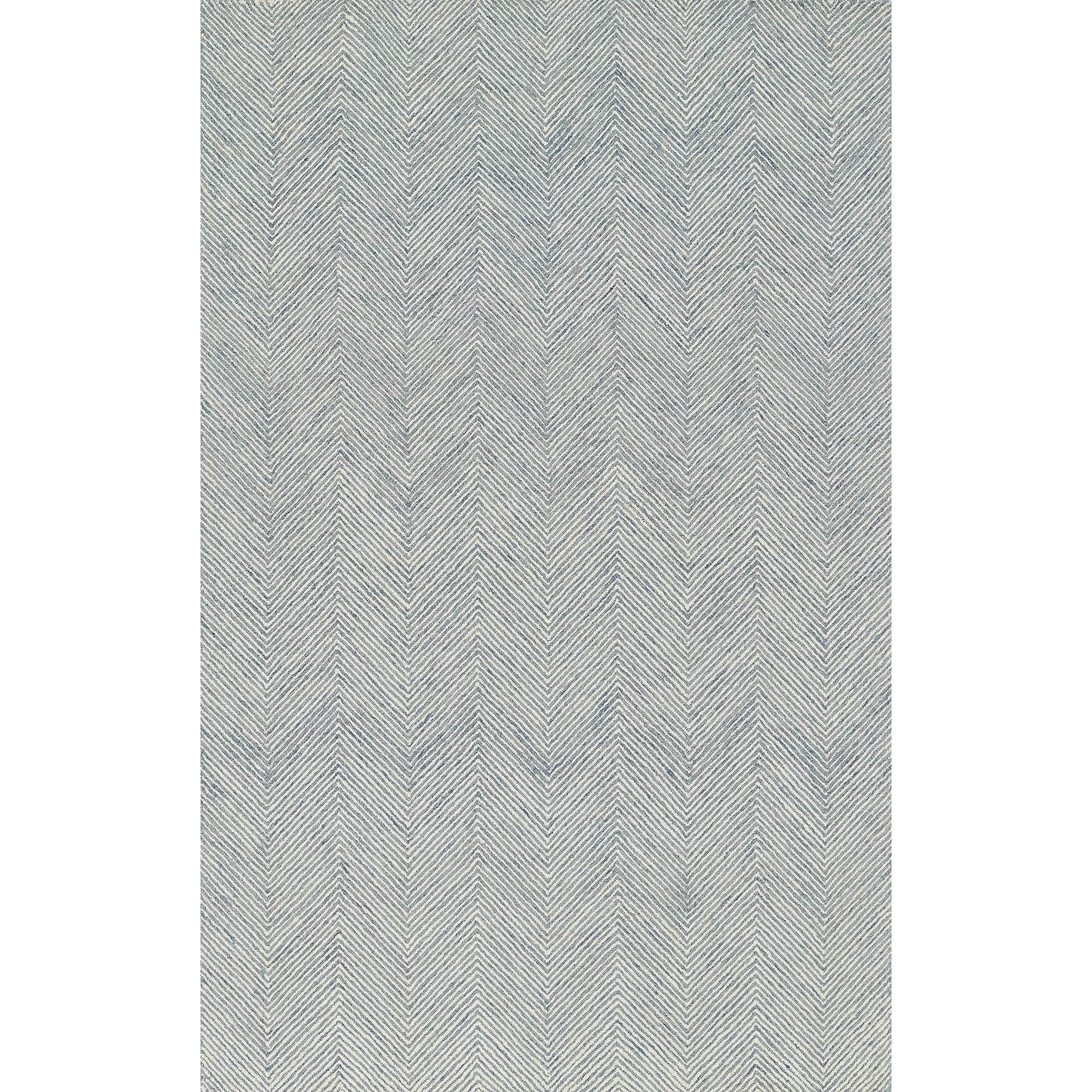 Momeni Charles Wool Hand Tufted Contemporary Indoor Area Rug, Blue, 8' X 10'