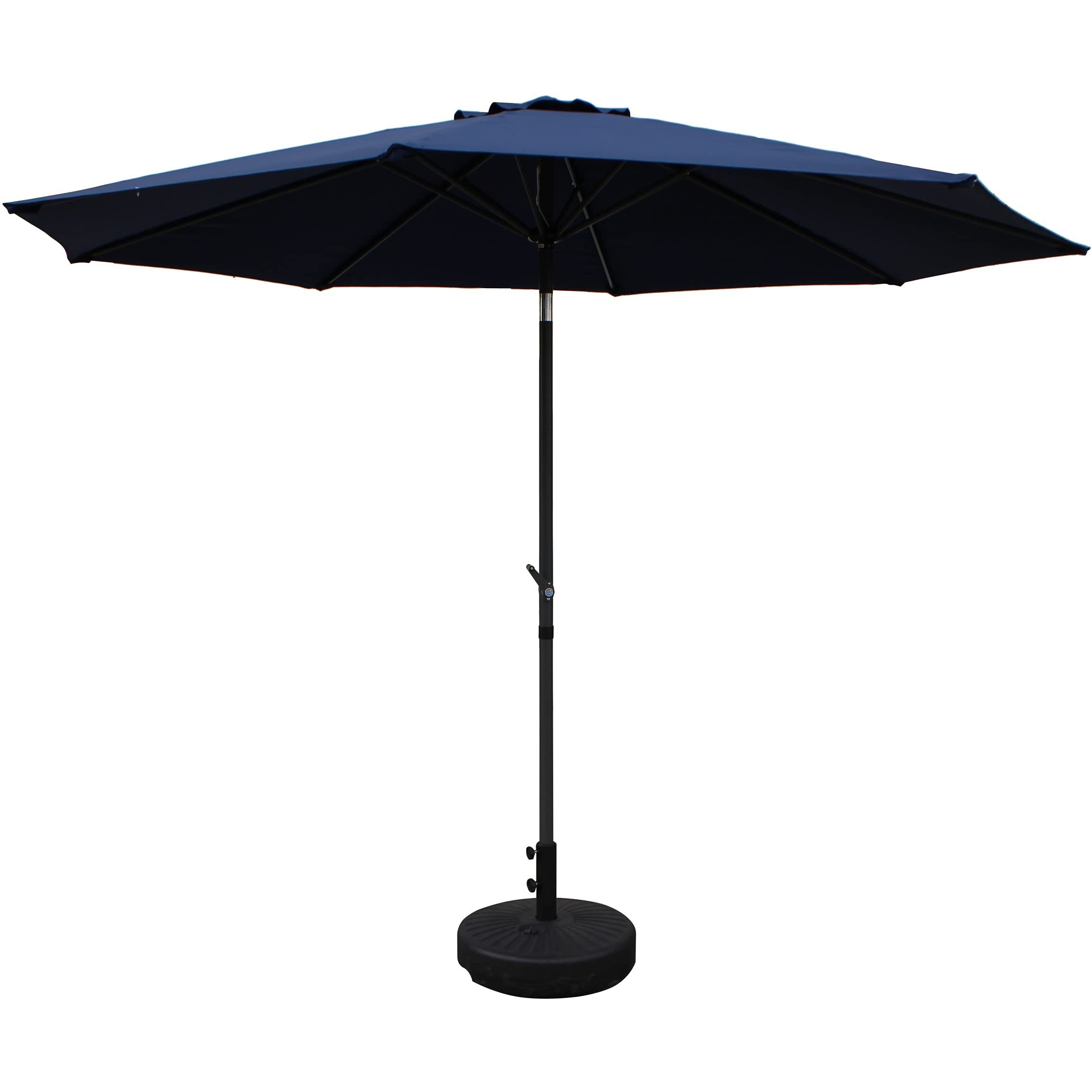 St. Kitts Aluminum 10-foot Patio Umbrella - Navy Blue