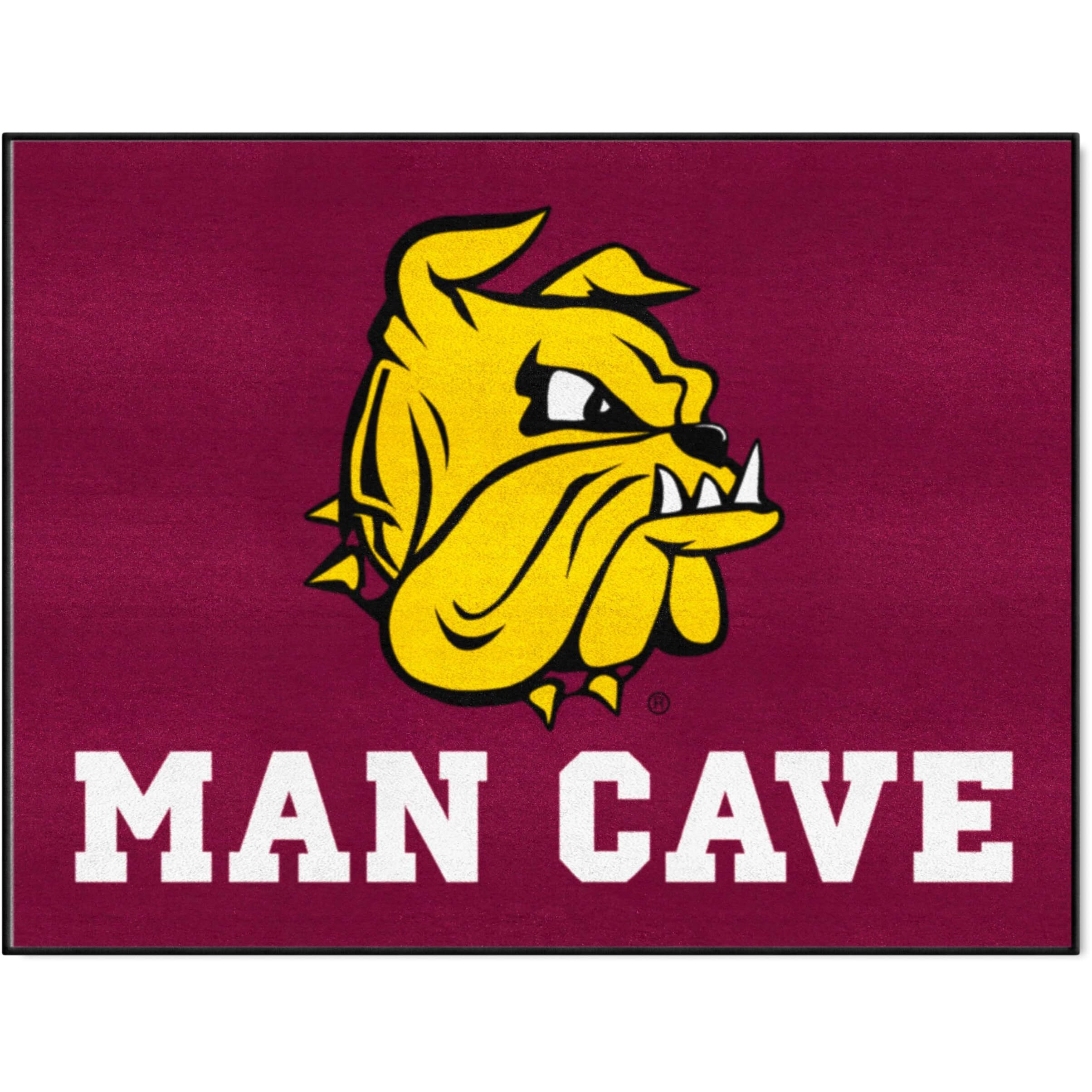 FANMATS 31058 Minnesota-Duluth Bulldogs Man Cave Starter Mat Accent Rug - 19in. x 30in. | Sports Fan Home Decor Rug and Tailgating Mat