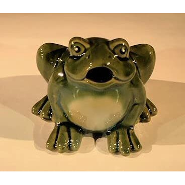 Bonsai Boy e3478 3 in. Miniature Ceramic Frog Figurine