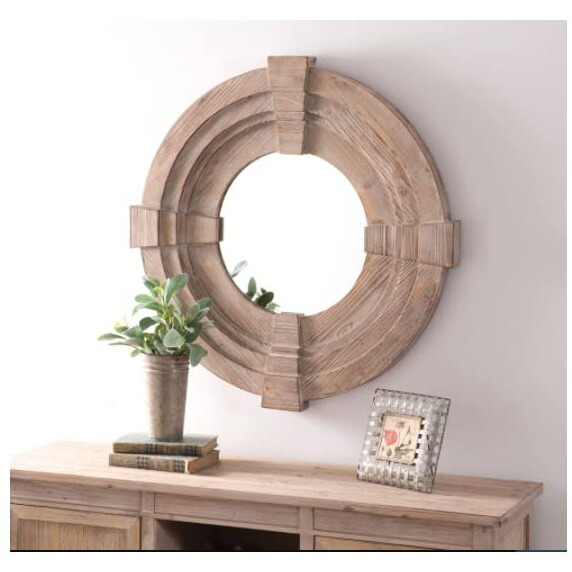 CTW Home Collection 530506 Sagebrush Ranch Mirror, 32-inch Diameter