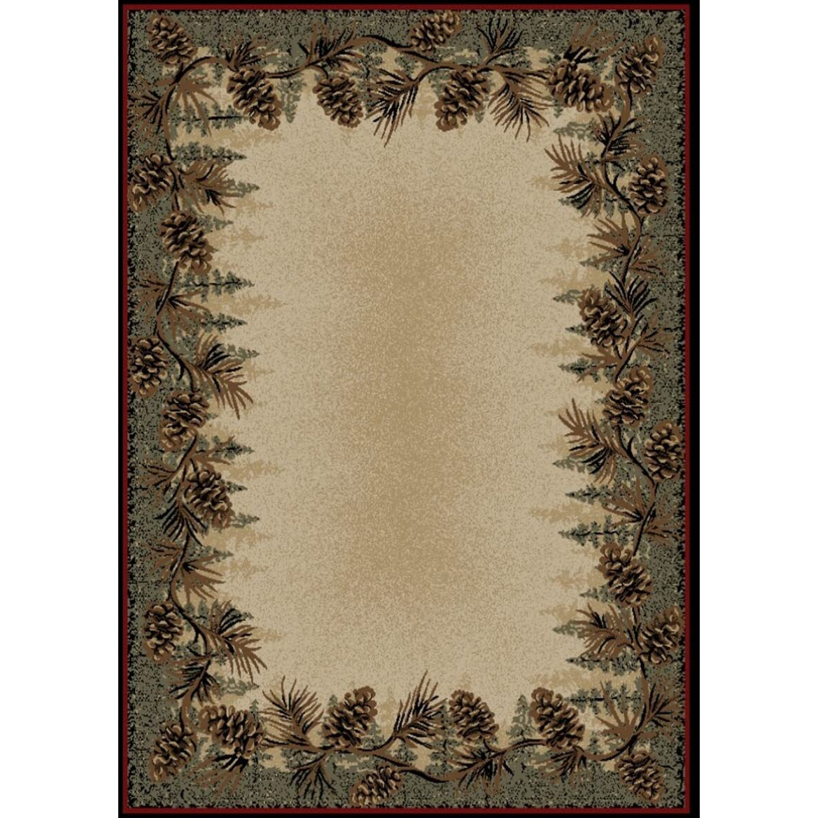 5 ft. 3 in. x 7 ft. 3 in. American Destination Mount Le Conte Area Rug, Multi Color