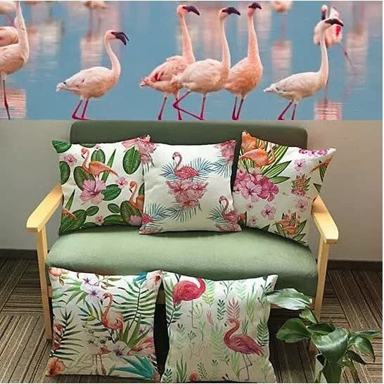 Vista Shops Fabulous Flamingos Cushion Covers