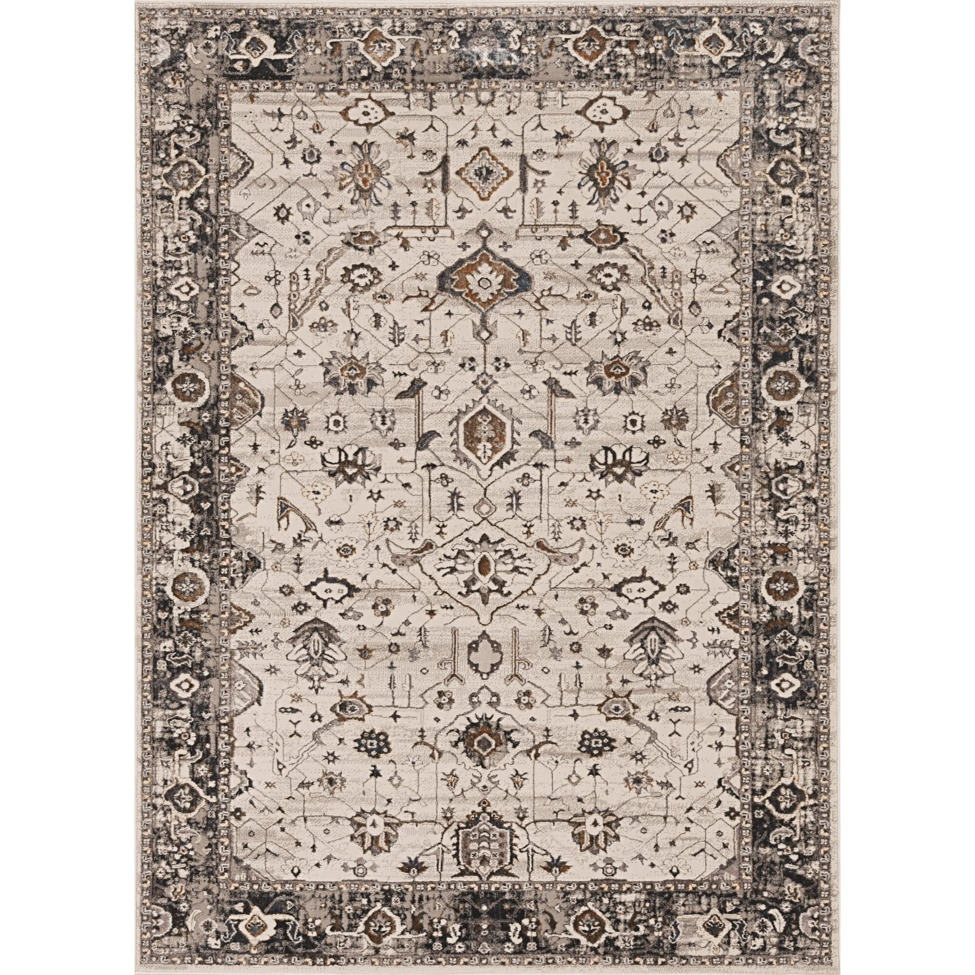 Inspire /Grey Empera Transitional Area Rug Runner 2'2" x 6'11"