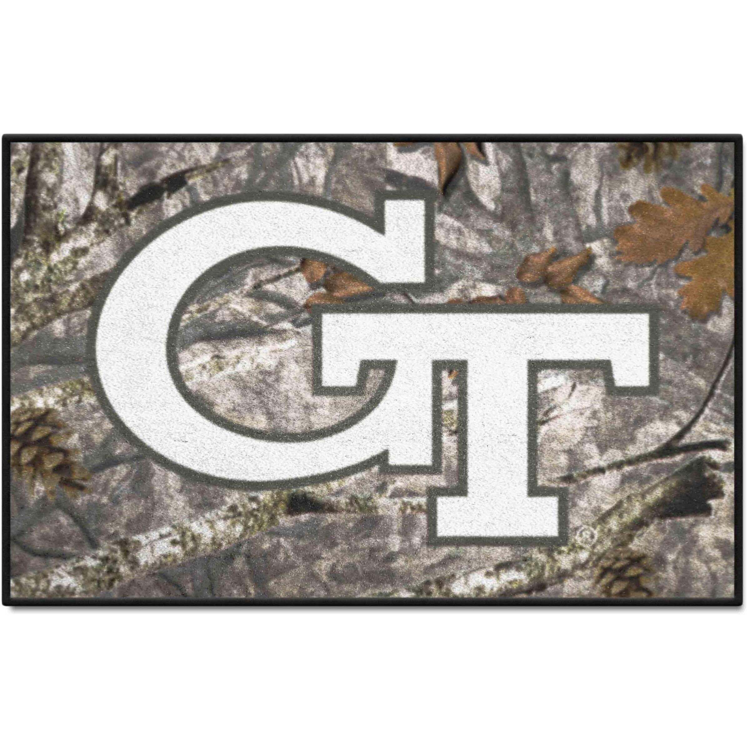 FANMATS 34001 Georgia Tech Yellow Jackets Camo Starter Mat Accent Rug - 19in. x 30in.