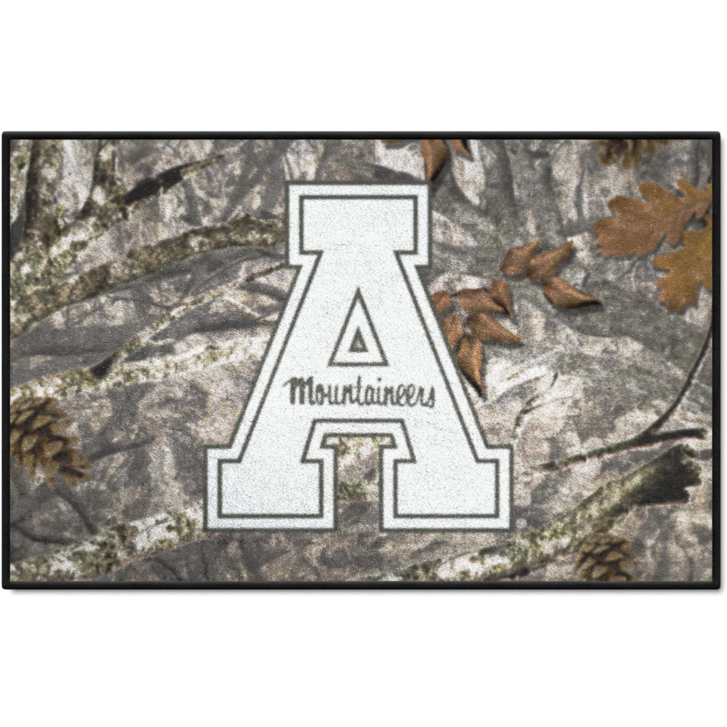 FANMATS 33931 NCAA - Appalachian State Mountaineers Camo Starter Mat Accent Rug - 19in. x 30in.