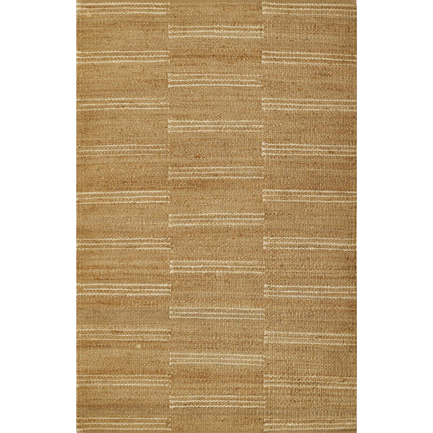 Erin Gates Crescent Striped 9' x 12' Area Rugs in Natural CRESCCRE-1NAT90C0