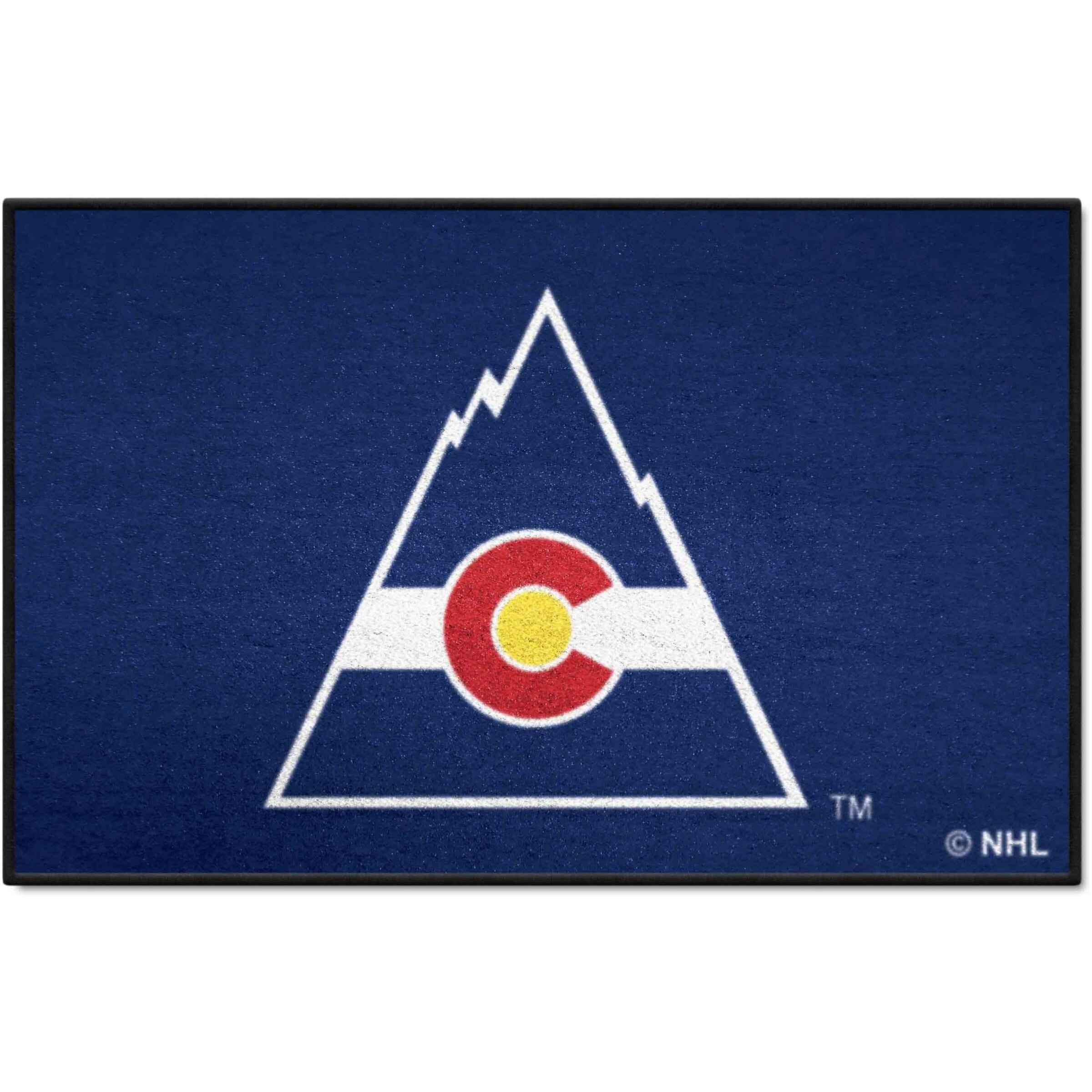 FANMATS 35468 NHL Retro - Colorado Rockies Starter Mat Accent Rug - 19in. x 30in.| Sports Fan Home Decor Rug and Tailgating Mat