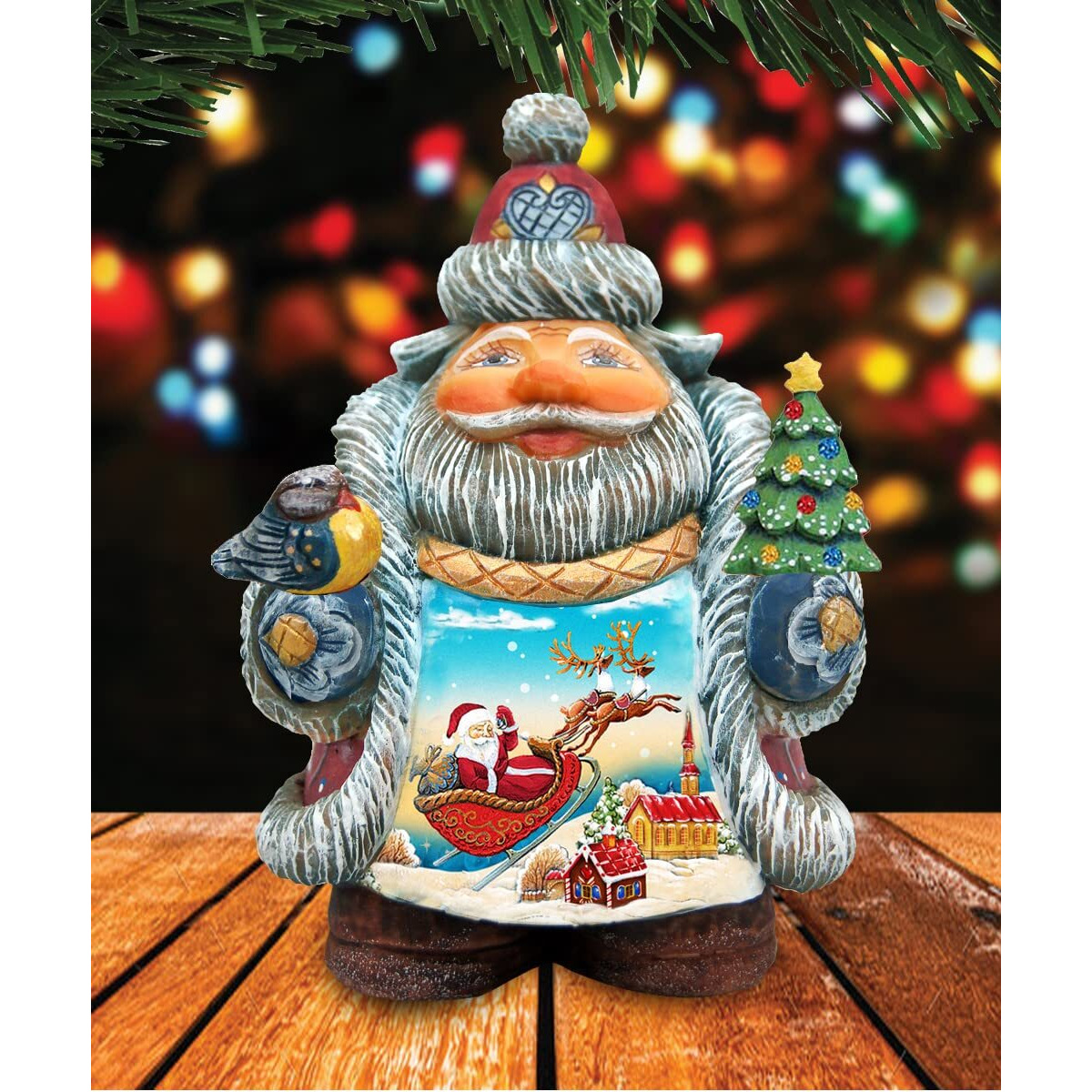 G.DeBrekht 533433 Up-Up & Away Santa Figurine