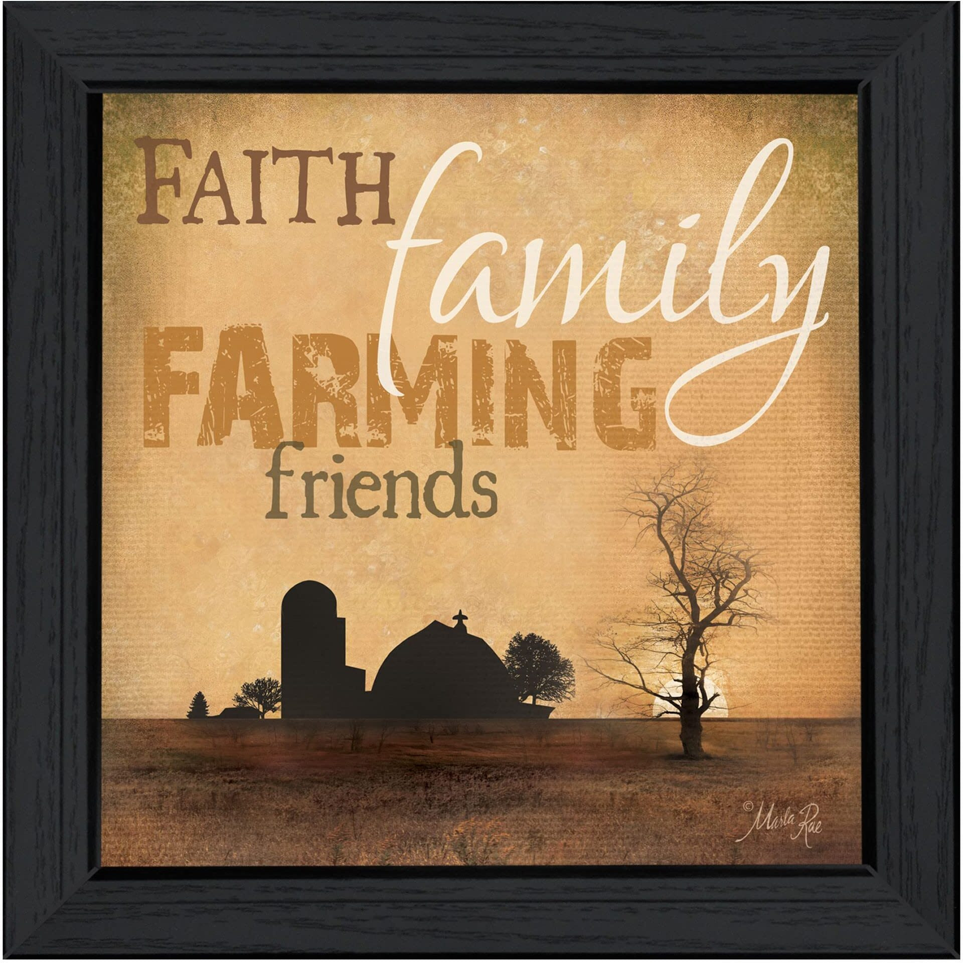 Farming 2 Black Framed Print Wall Art