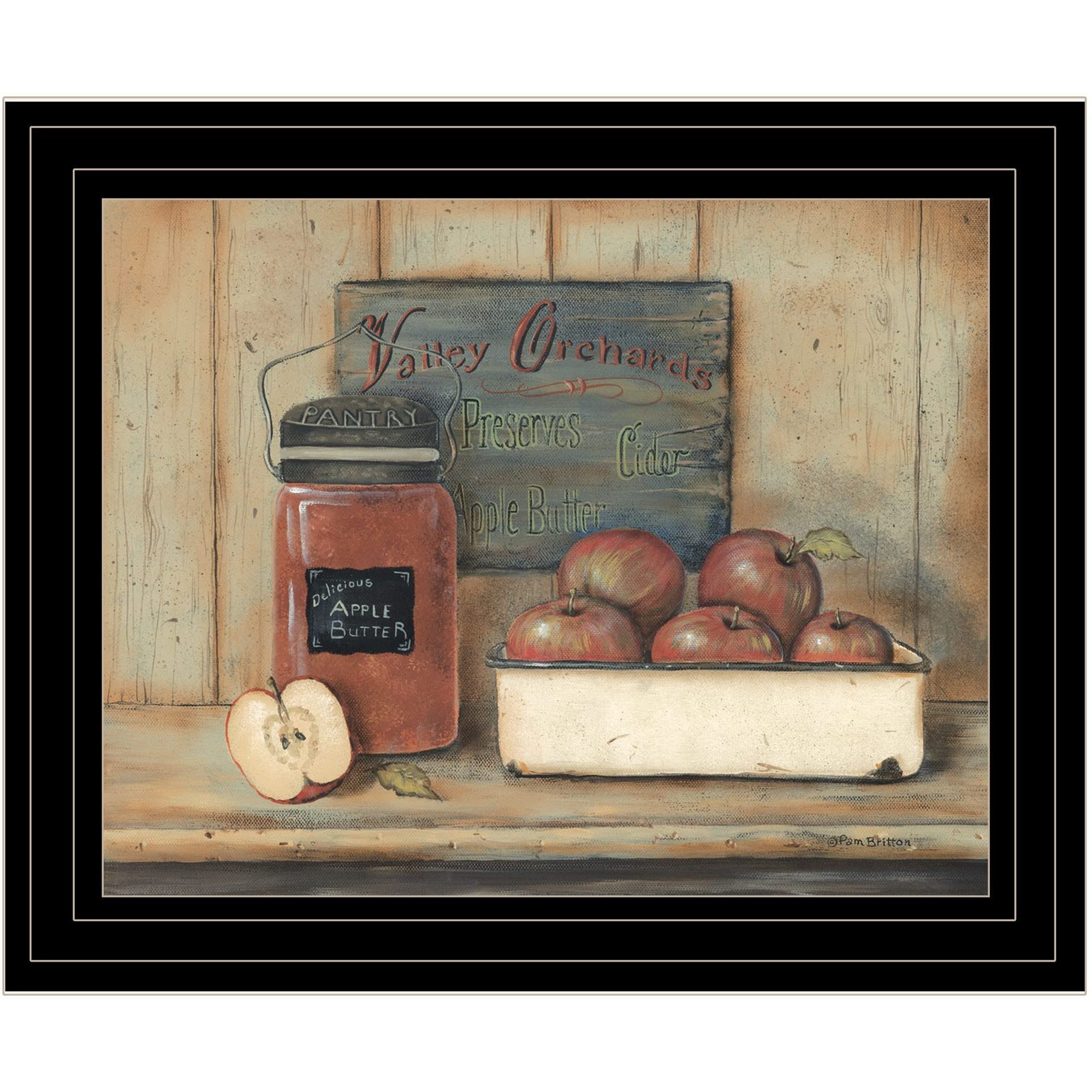 Apple Butter 2 Black Framed Print Wall Art