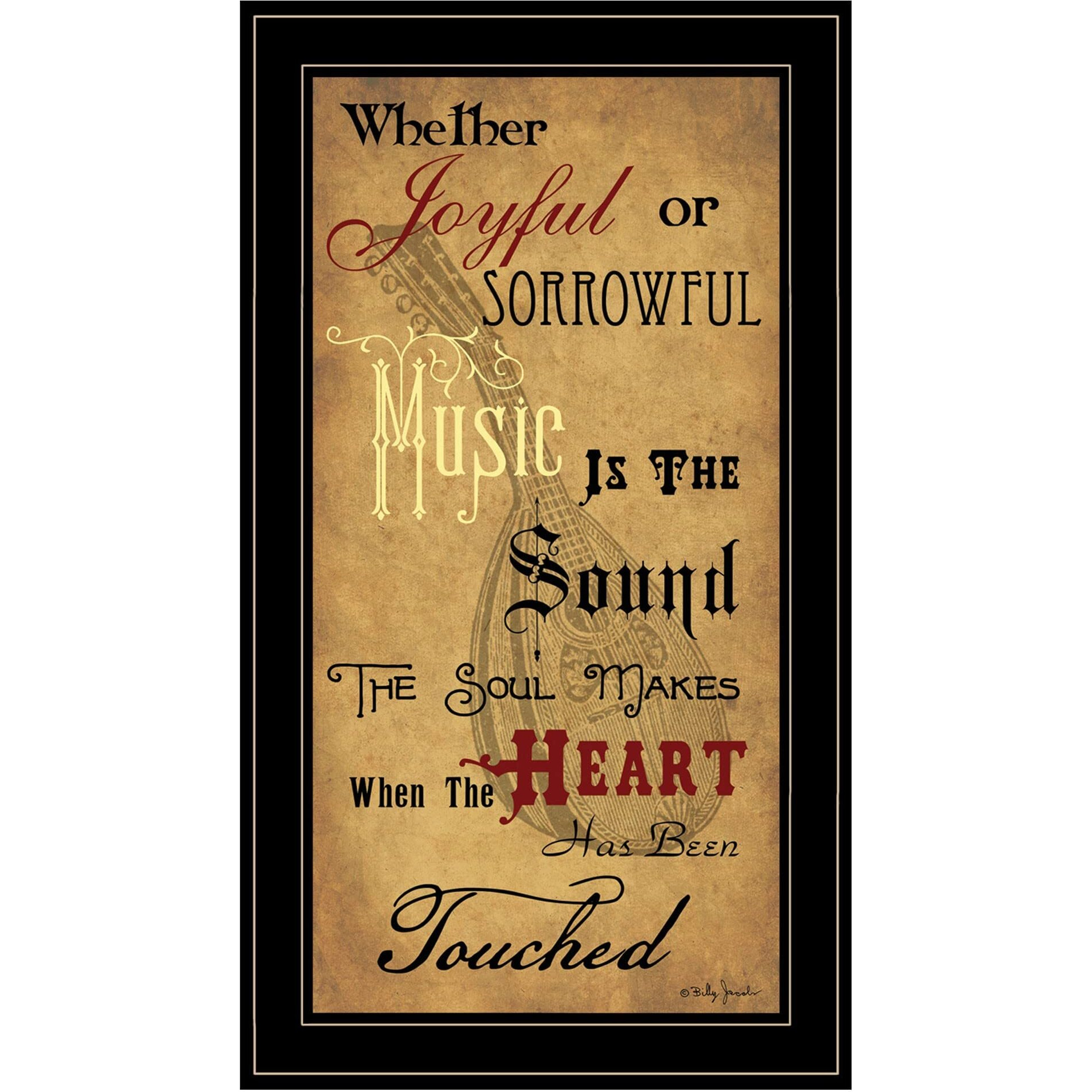 Sound Of The Soul 2 Black Framed Print Wall Art