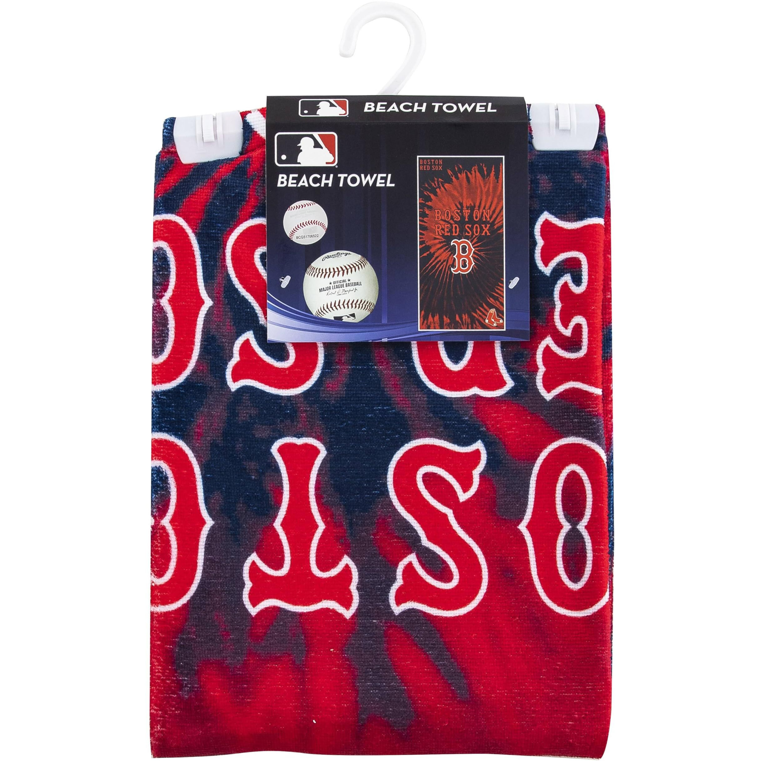 The Northwest Company 1MLB/72006/0004/RET 30X60 Beach Towel Psychedelic - Red Sox