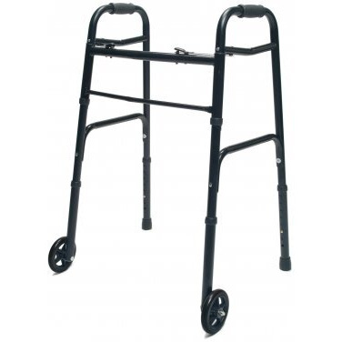 Graham field Lumex ColorSelect Adult Walker with Wheels, Adult, Black