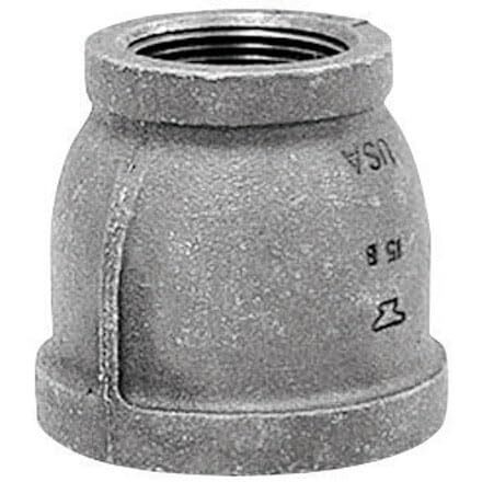 Anvil 1 in. FPT x 1/2 in. Dia. FPT Galvanized Malleable Iron Reducing Coupling