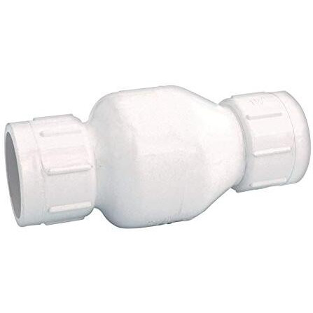 NDS 1/2 in. Slip X 1/2 in. Slip PVC Spring Loaded Check Valve