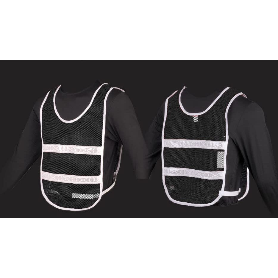 Reflective Standard Safety Vest Black/White L