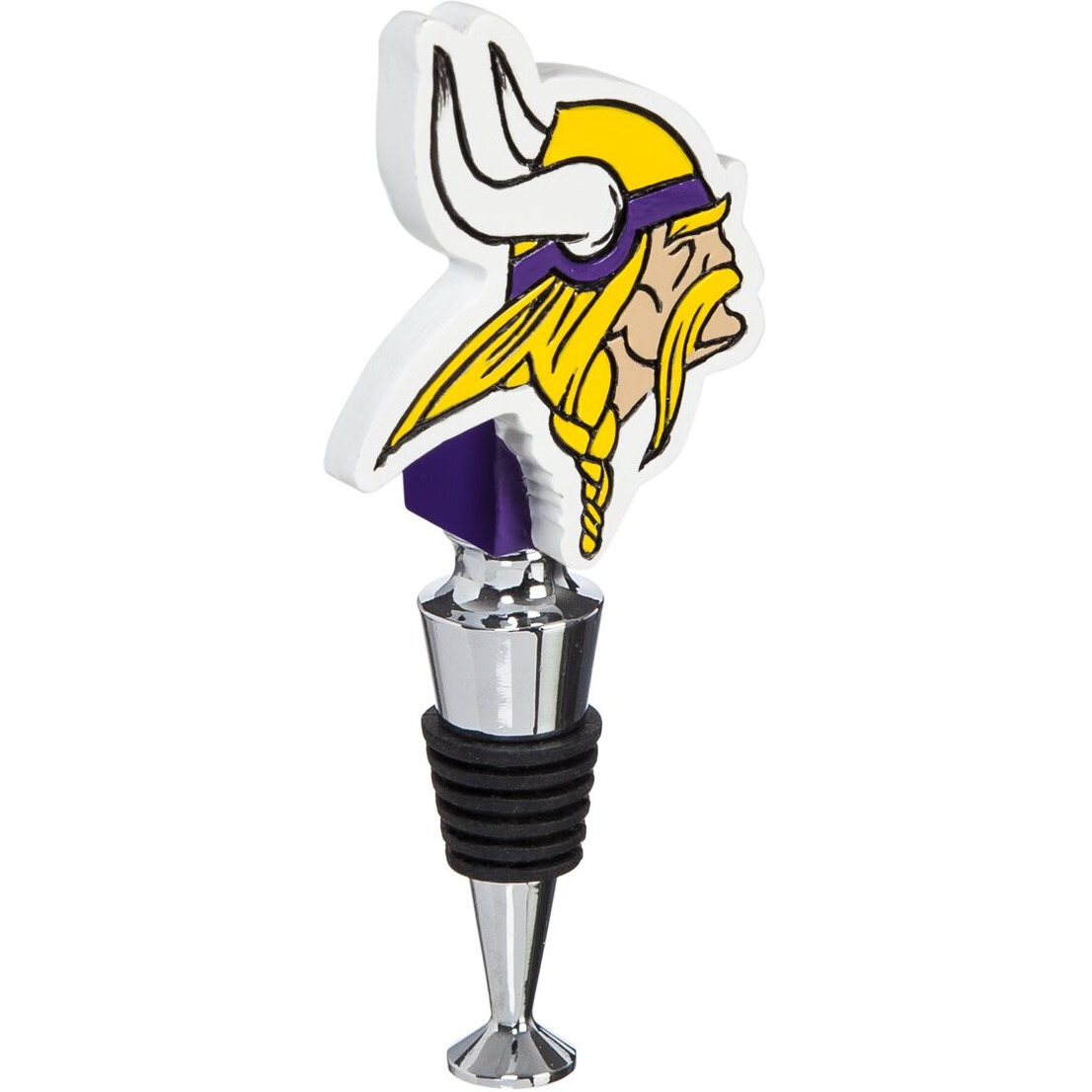 Team Sports America Minnesota Vikings Hand-Painted Team Logo Bottle Stopper