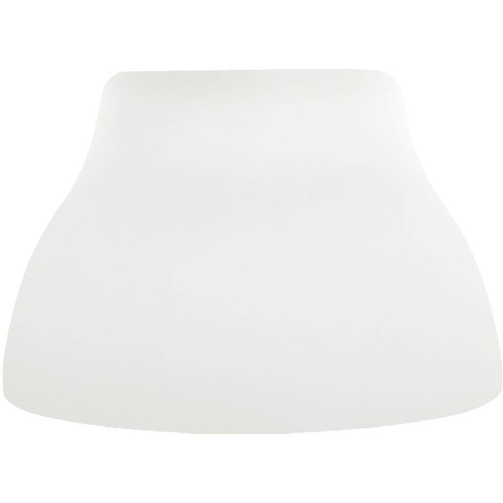 Jesco Lighting QASA103WH Step Cone Glass Shade for Quick Adapt Spot Light, White Finish