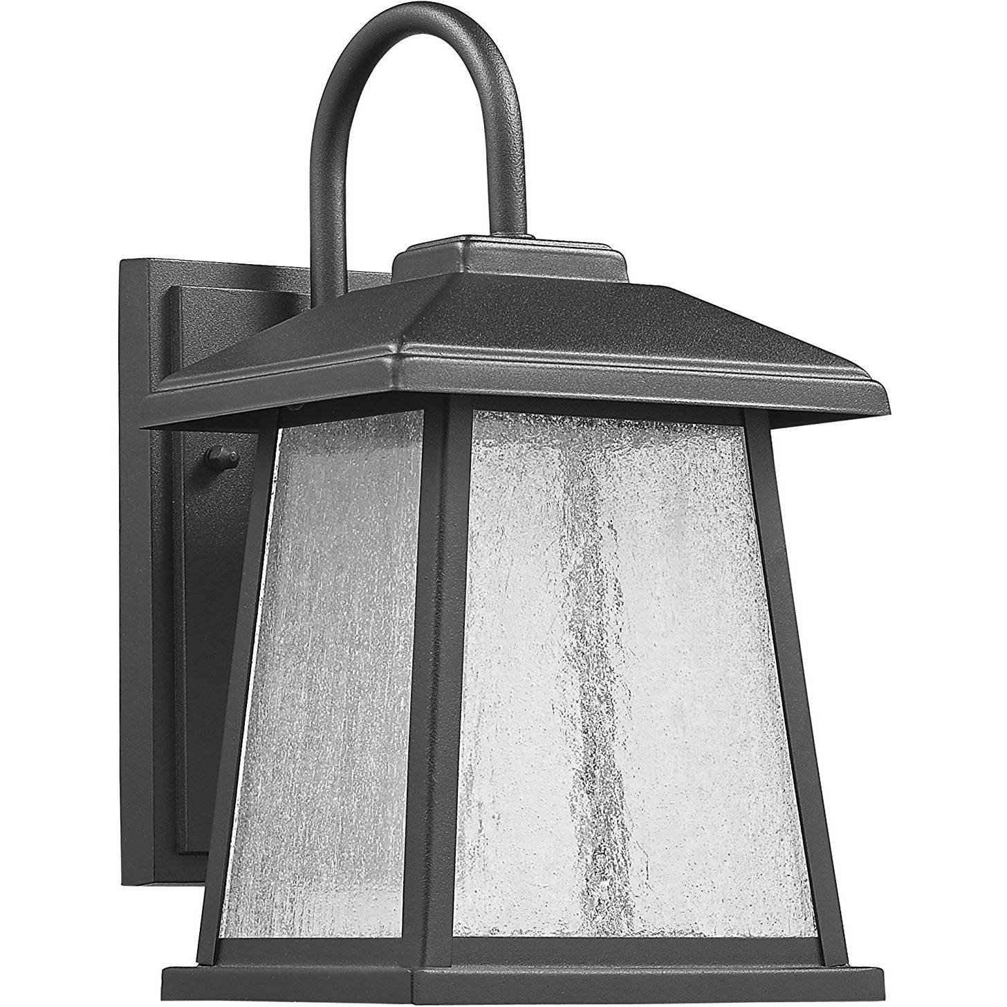 Chloe CH22L51BK12-OD1 Lighting Black 12" Height Transitional LED Textured Outdoor Wall Sconce, 12.3 x 7.05 x 7.87