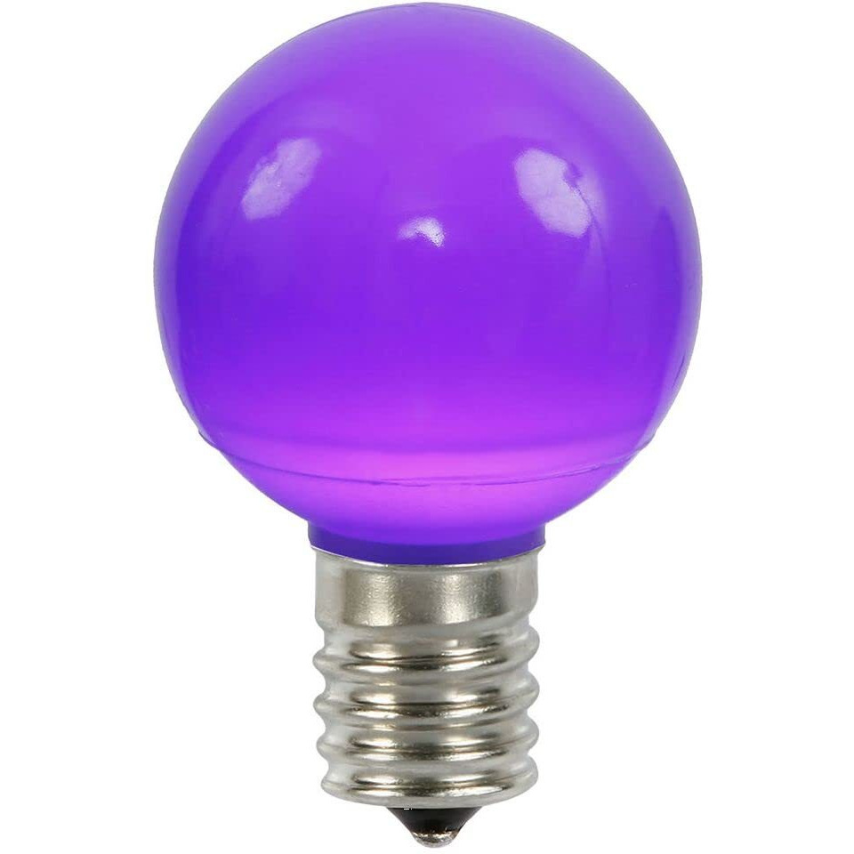 Vickerman G50 Purple Ceramic LED Replacement Bulb, Package of 25