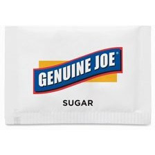 Genuine Joe Sugar Packets, 1200/PK, White (Units per case 2)