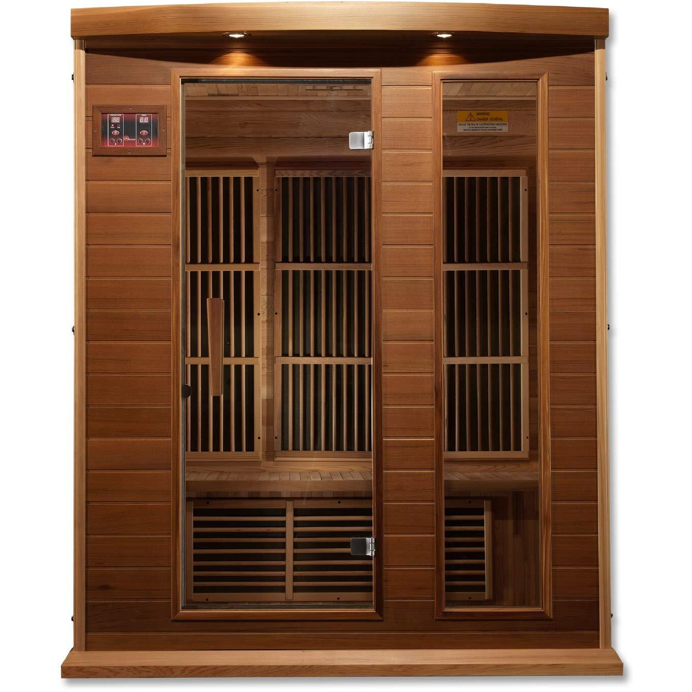 Maxxus 3 Per Low EMF FAR Infrared Carbon Canadian Red Cedar Sauna