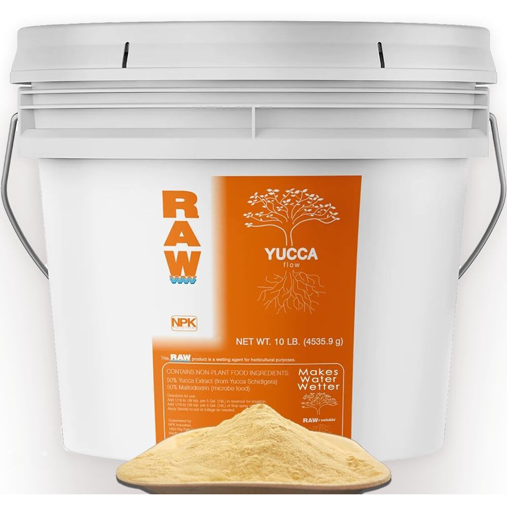 RAW Yucca 10lb - Natural Wetting Agent for Deeper Nutrient Penetration