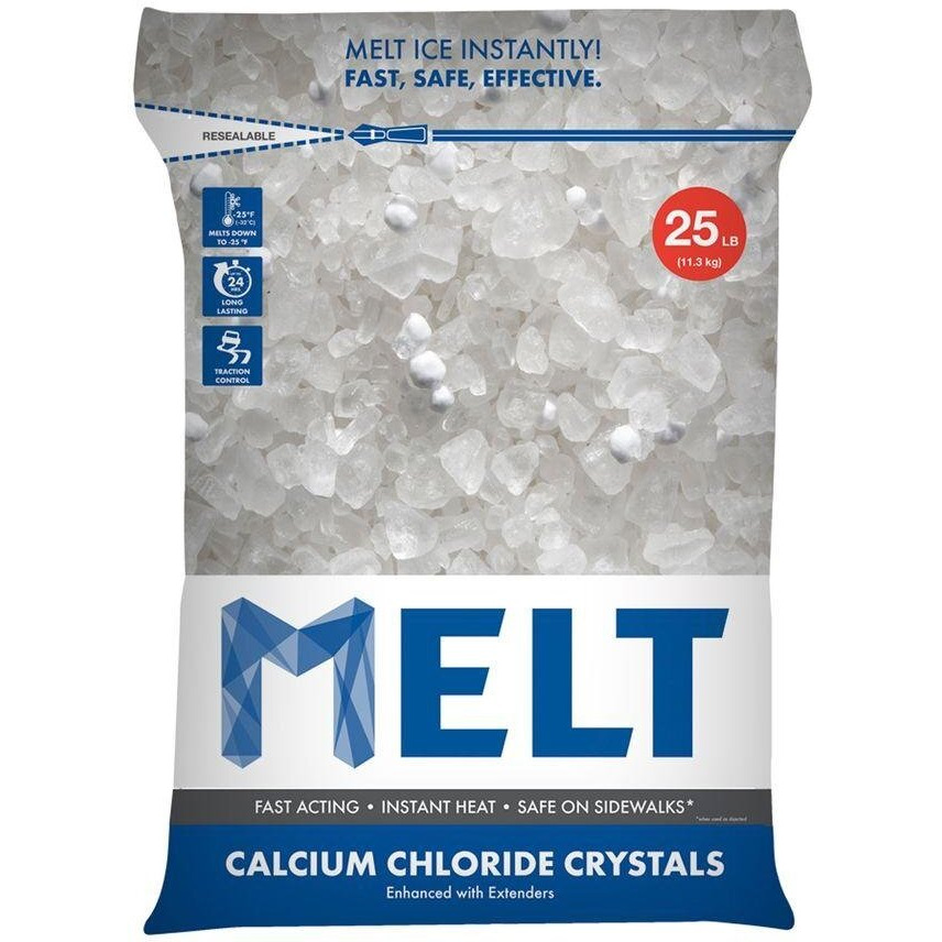 USOL F025PH 25 lbs Calcium Chloride Flake Bag